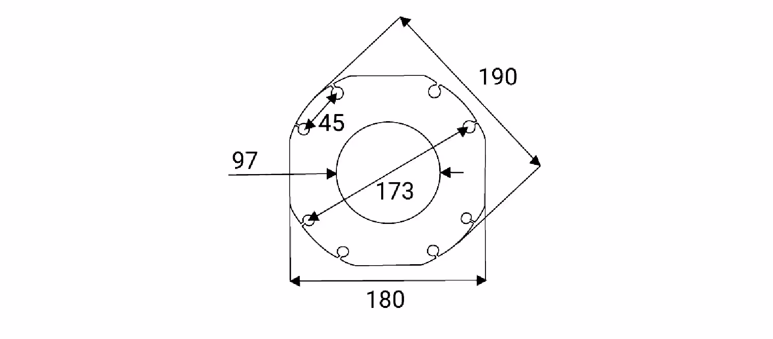 Plateau intermédiaire transmission benzi type FF2/FF4 origine