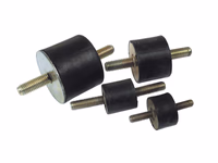 Plot anti-vibratoire - Boulon à boulon, Ø100mm. - Vendu par 4