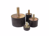 Plot anti-vibratoire - Boulon à Pied, Ø25mm. - Vendu par 4