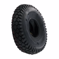 Pneu de brouette avec chambre à air 4.10/3.50-4 adaptable