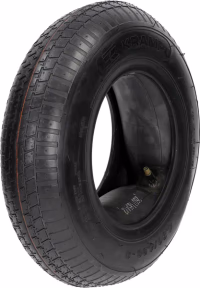 Pneu de brouette S369 + chambre à air 4.00-8 4PR