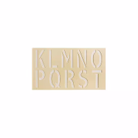 POCHOIR REUTILISABLE PVC 1MM "ALPHABET K-T" 210x140MM
