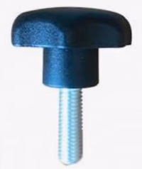 Poignee cannelee ø 32 av tige filetee m6x20