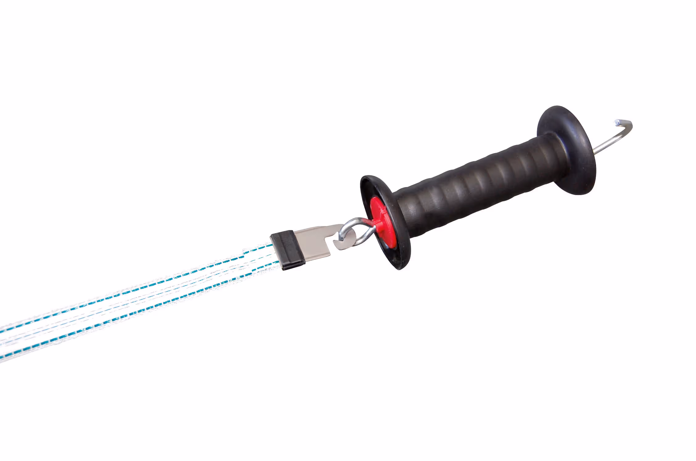 Poignée porte Litzclip noir, ruban 20mm