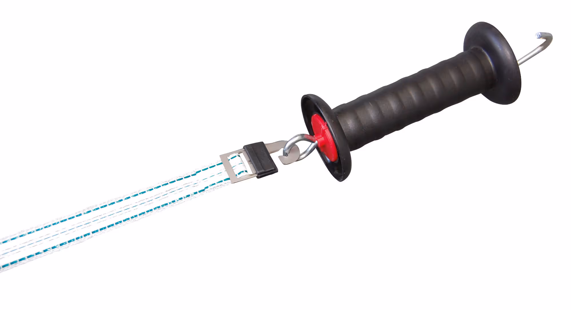 Poignée porte Litzclip noir, ruban 20mm