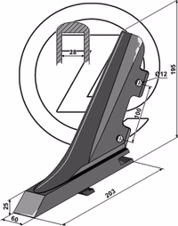 Pointe dechaumeur Adaptable