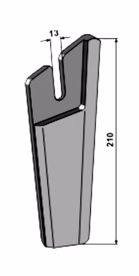 Pointe a souder Gauche Adaptable