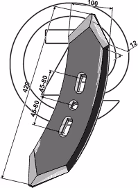 Pointe dechaumeur Köckerling 506033 Adaptable