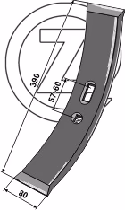 Pointe dechaumeur Bomford 0171201 Adaptable