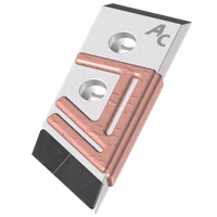 POINTE CHARRUE R type DEMBLON Plate -Larg.80mm- Rechargée DROITE 5185