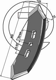 Pointe dechaumeur Köckerling Quadro-Triomix 900835 Adaptable