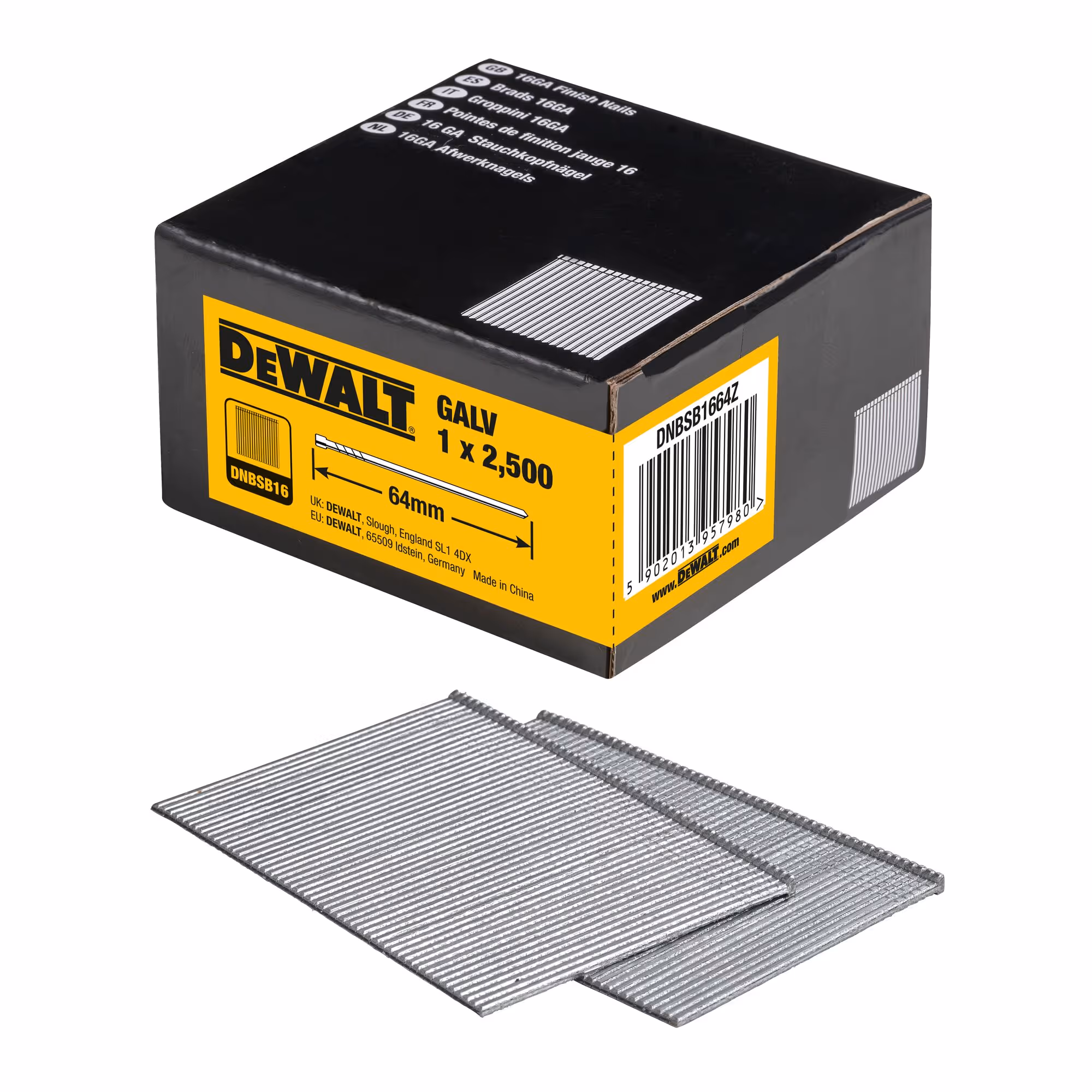 Pointes 16Ga 1,2 x 64 mm