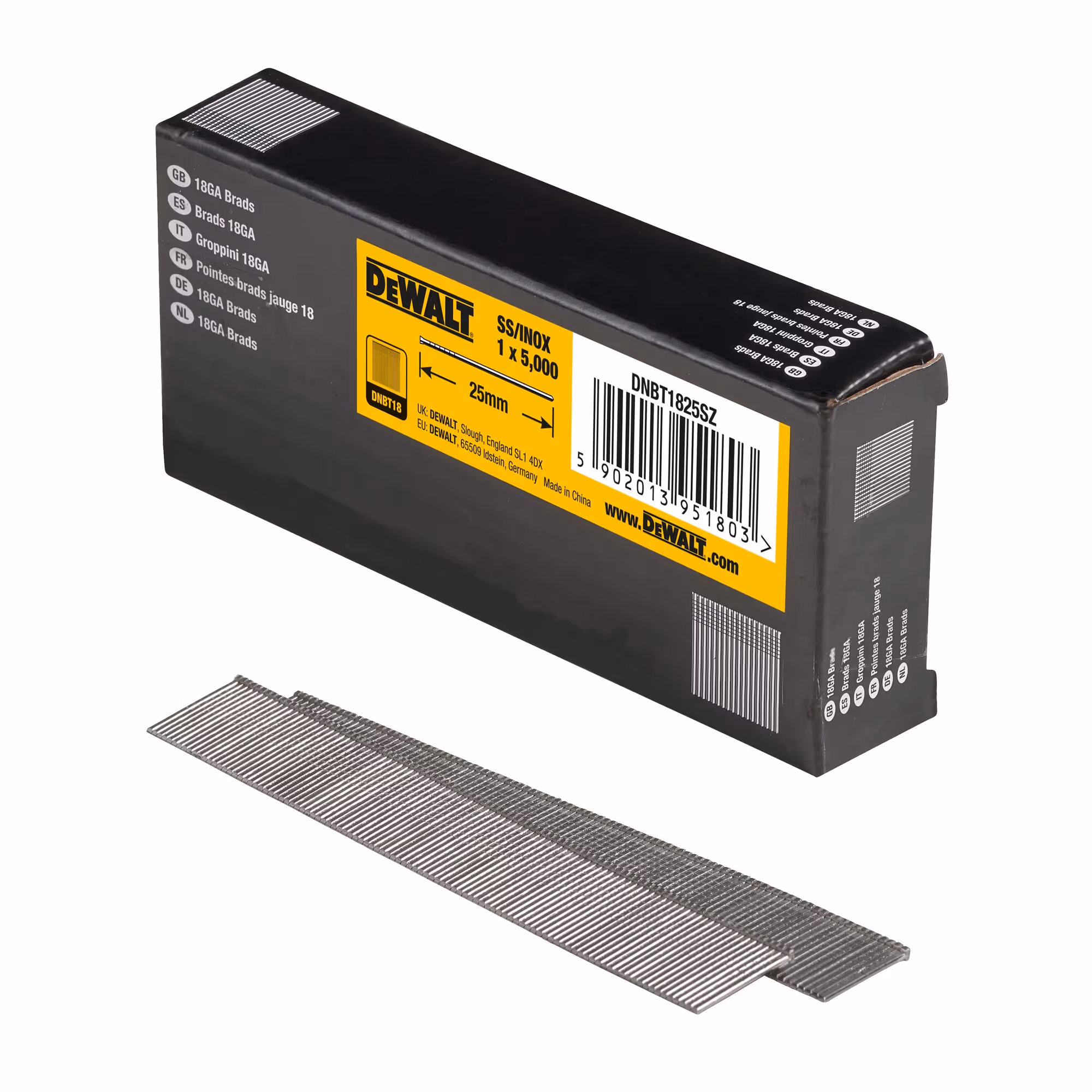 Pointes 18Ga inox 1,02 x 25 mm