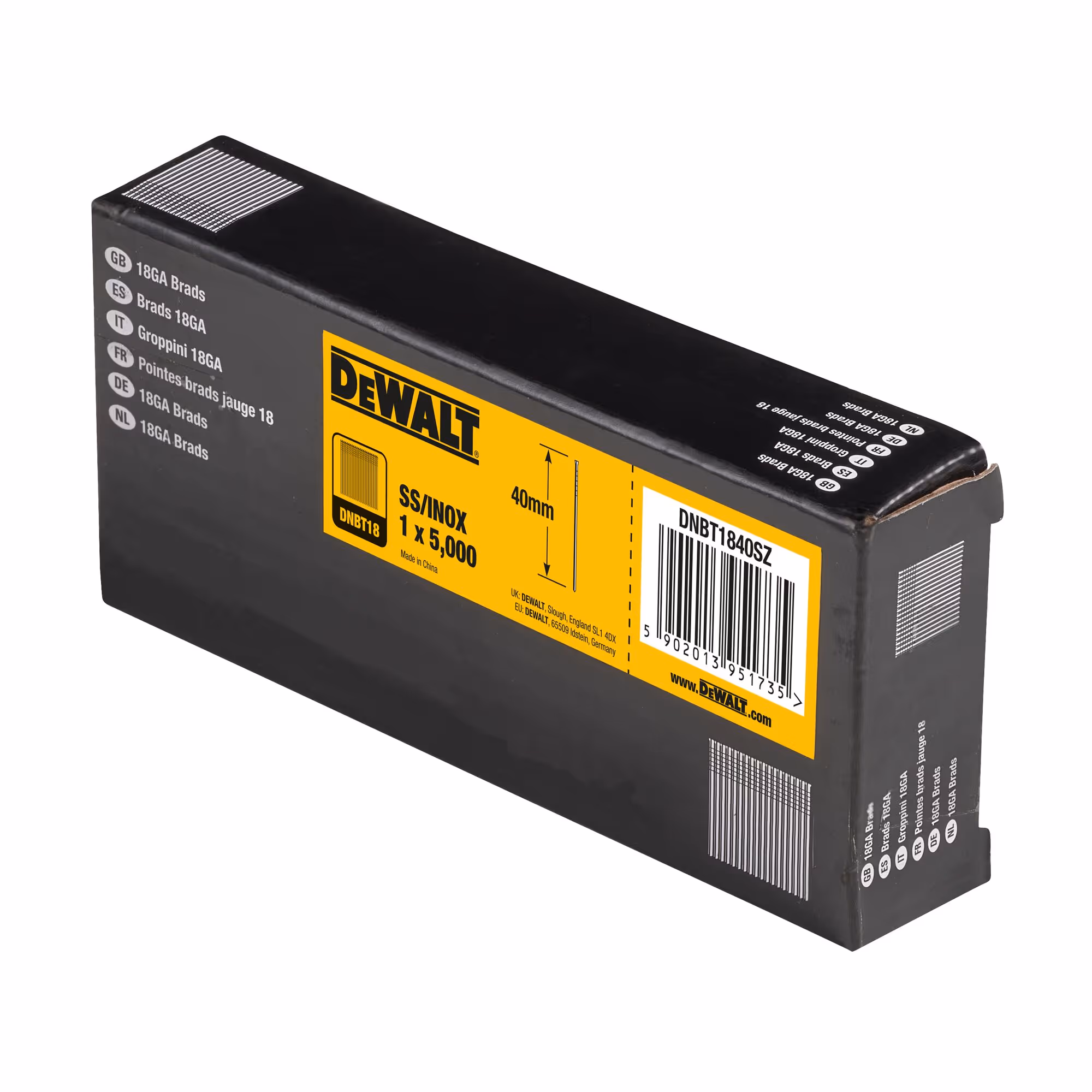 Pointes 18Ga inox 1,02 x 40 mm
