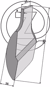 Pointe charrue Universel - Adaptable