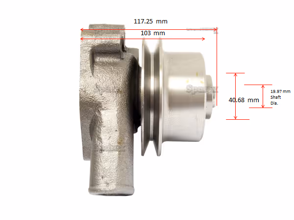Pompe à eau avec poulie. Renault 123100200 adaptable