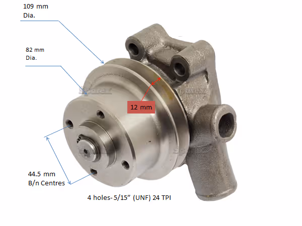 Pompe à eau avec poulie. Renault 123100200 adaptable