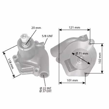 Pompe à eau Ih 755632R2