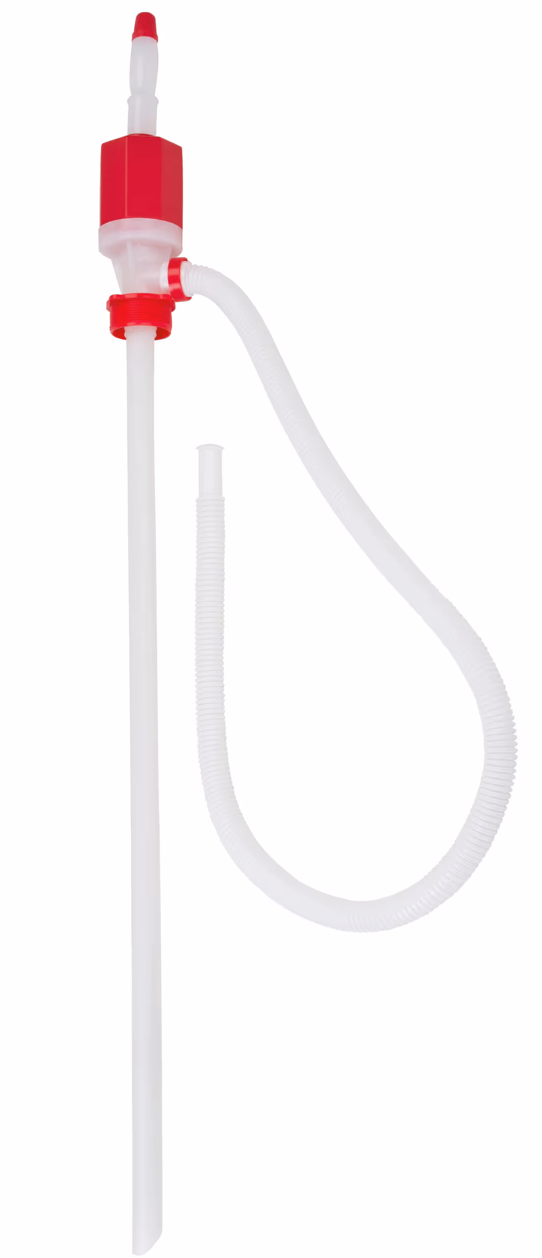 Pompe à fût avec tuyau fût 200L, Ø55mm, 2 adaptateurs