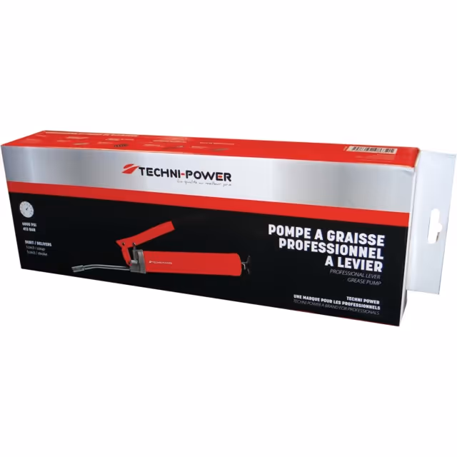 Pompe a graisse a levier professionnelle avec bec rigide techni-power