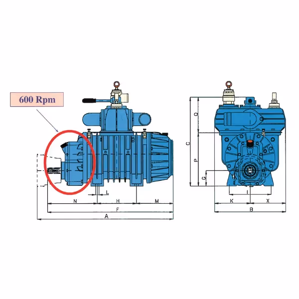Compresseur tonne a lisier Battioni Pagani STAR60MA 10800L