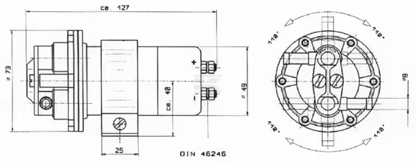 Pompe d'alimentation électrique 2,1 L/min 12V
