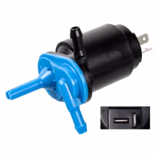 Pompe de lave-glace pour système lave-glaces et de nettoyage de phares