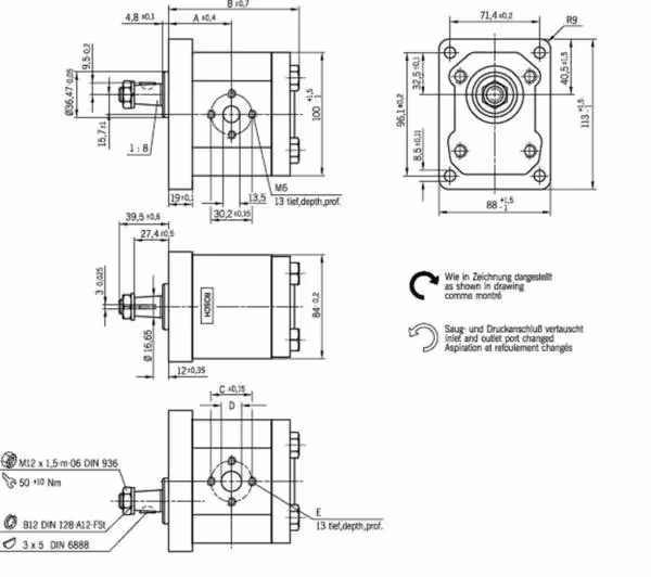 POMPE HYDRAULIQUE 0510525348 Bosch adaptable