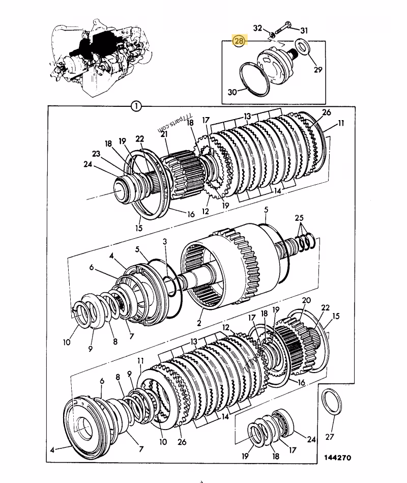POMPE INVERSEUR COMPLETE JCB REF 20/925327