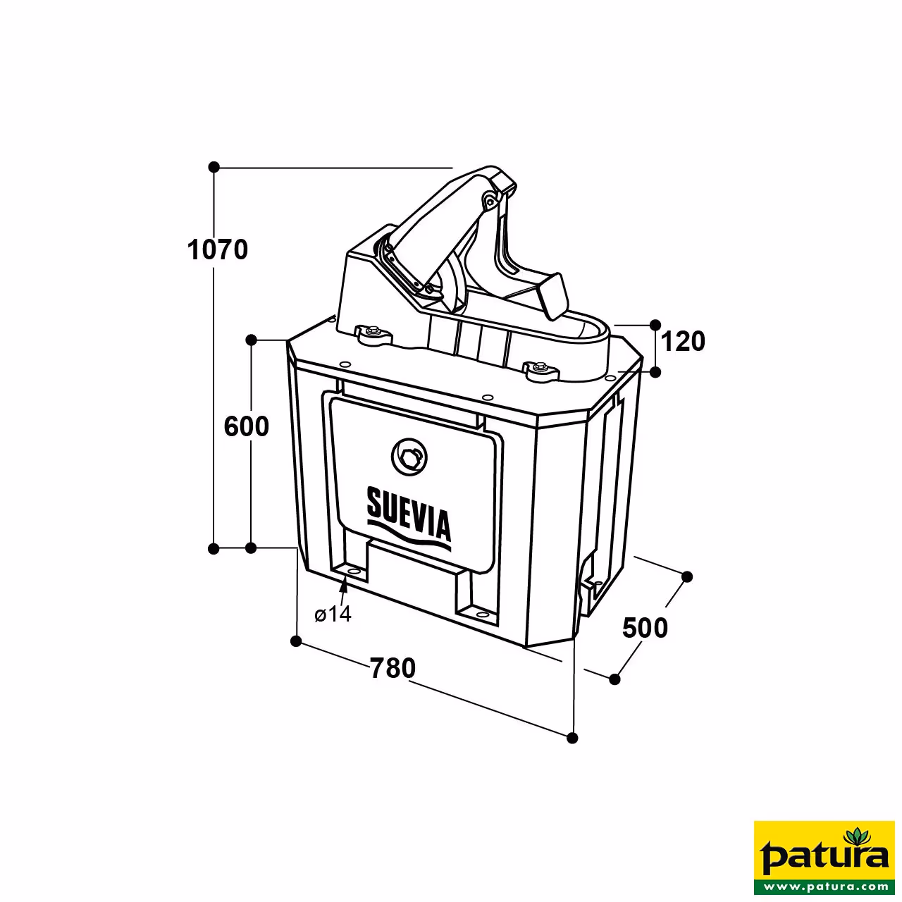 Pompe plein-air Winterproof Mod. 554 avec coffre isolé