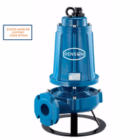 Pompe relevage tri fonte roue vortex 7,5kw dn50 ac socle