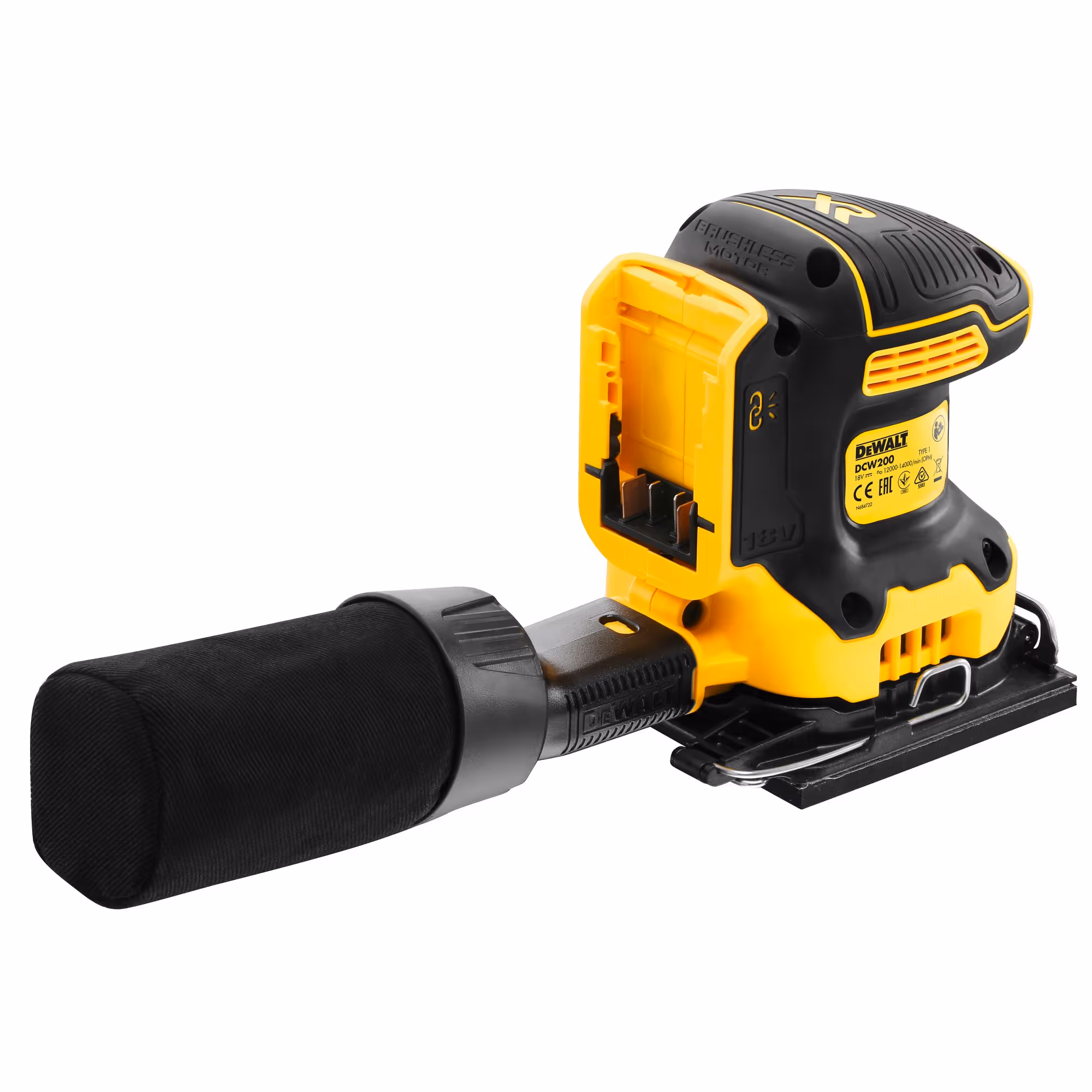 Ponceuse 1/4 de feuille XR 18V 5Ah Li-Ion Brushless
