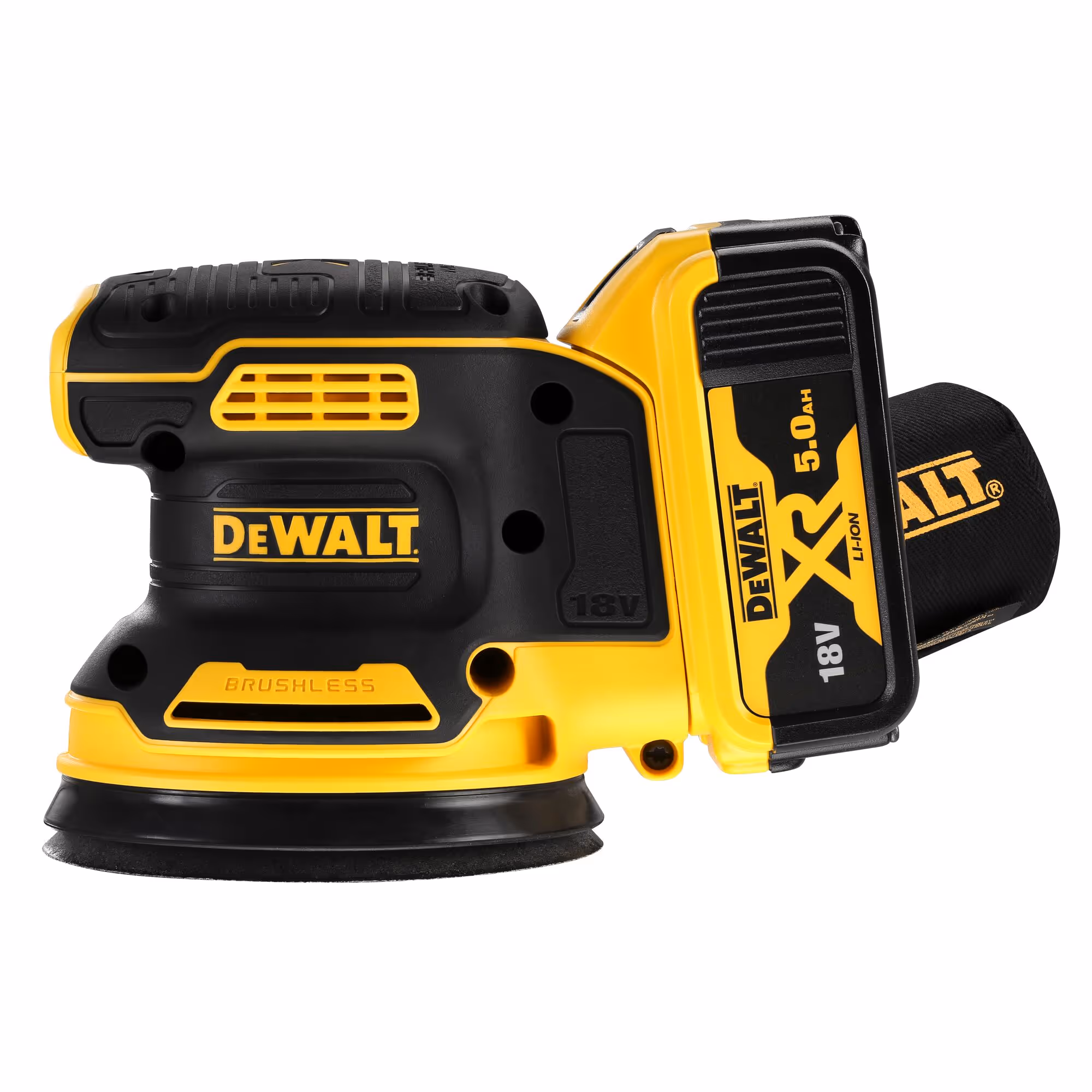 Ponceuse excentrique XR 18V 5Ah Li-Ion Brushless 125 mm avec batteries