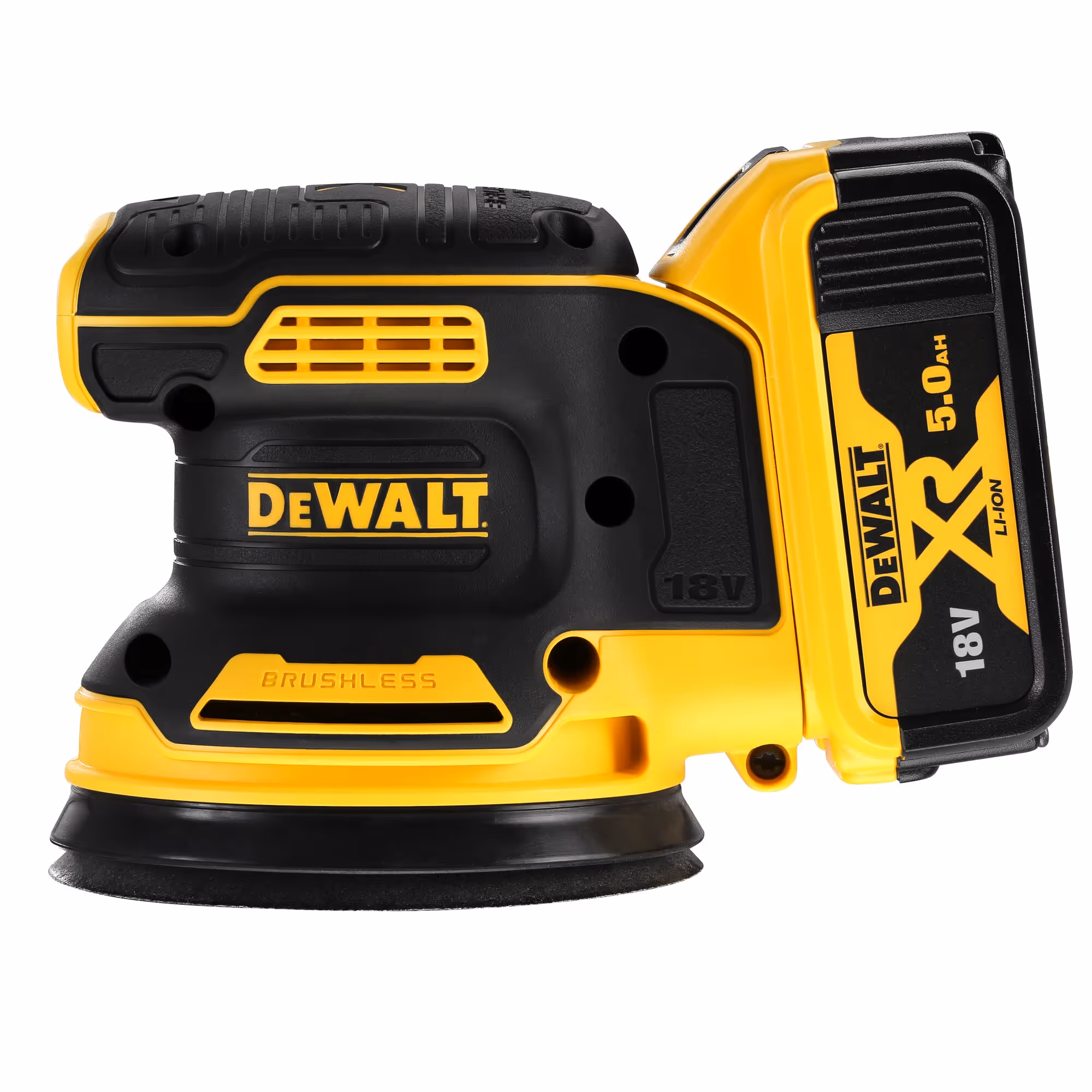 Ponceuse excentrique XR 18V 5Ah Li-Ion Brushless 125 mm avec batteries