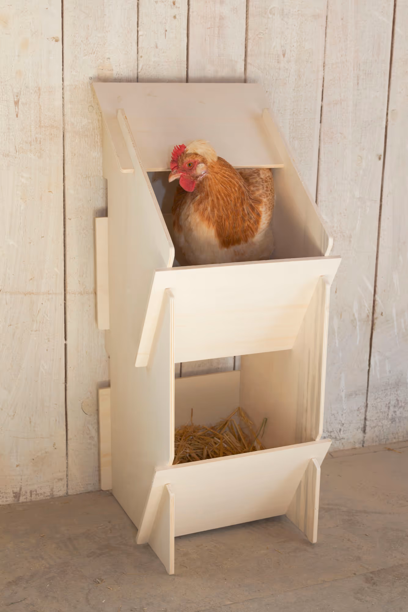 Pondoir bois, 30x35x83cm, 10 poules