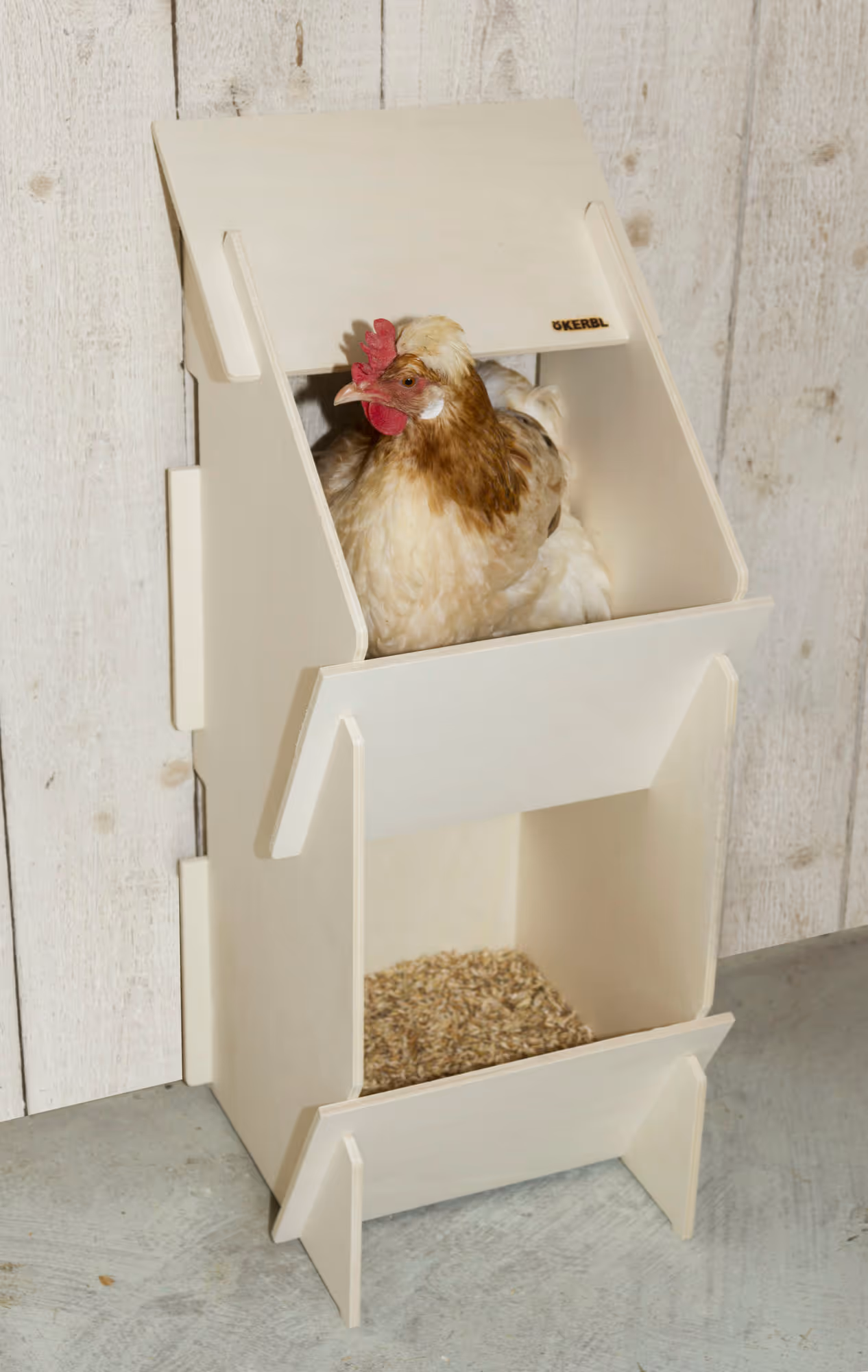 Pondoir bois, 30x35x83cm, 10 poules