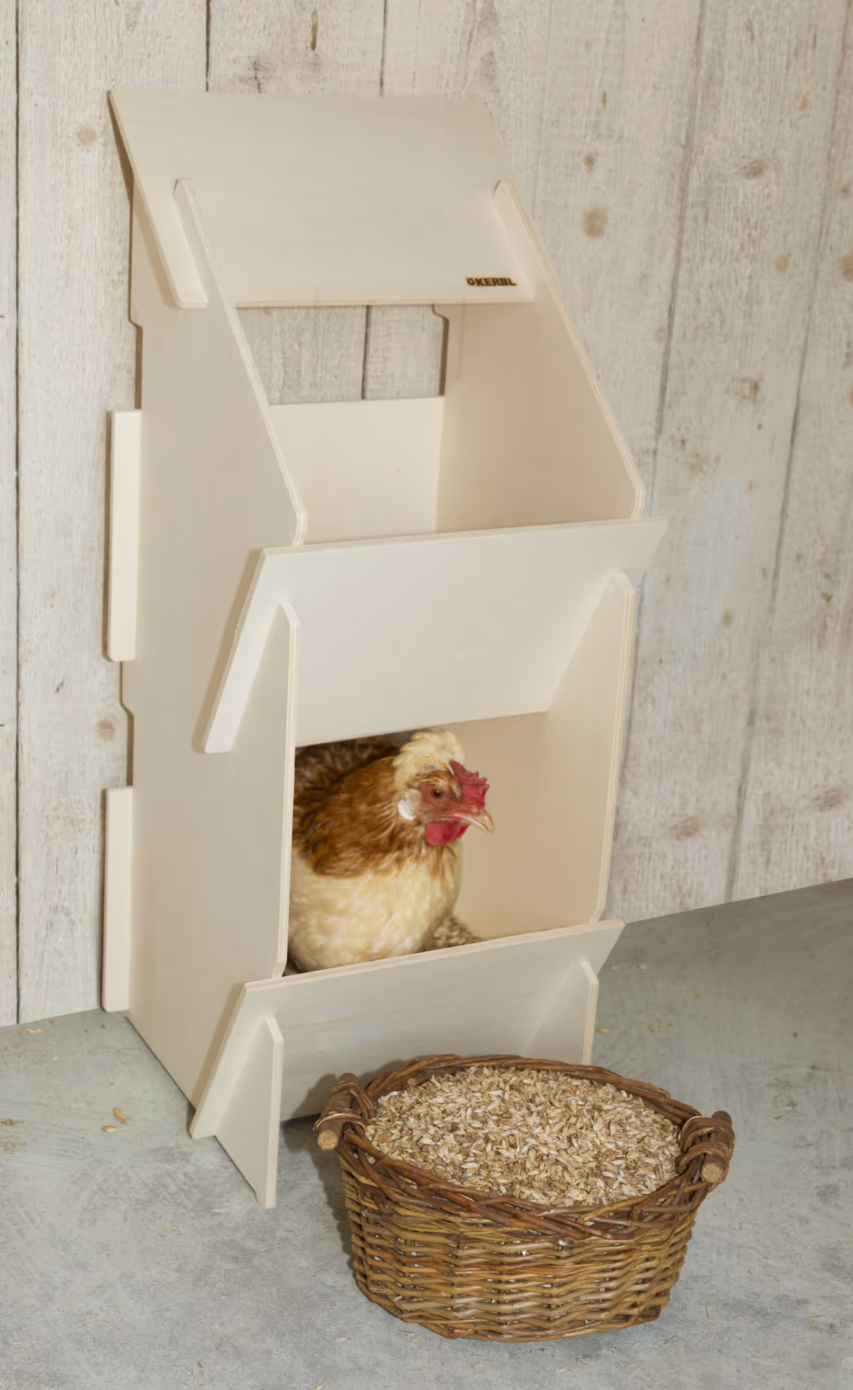 Pondoir bois, 30x35x83cm, 10 poules