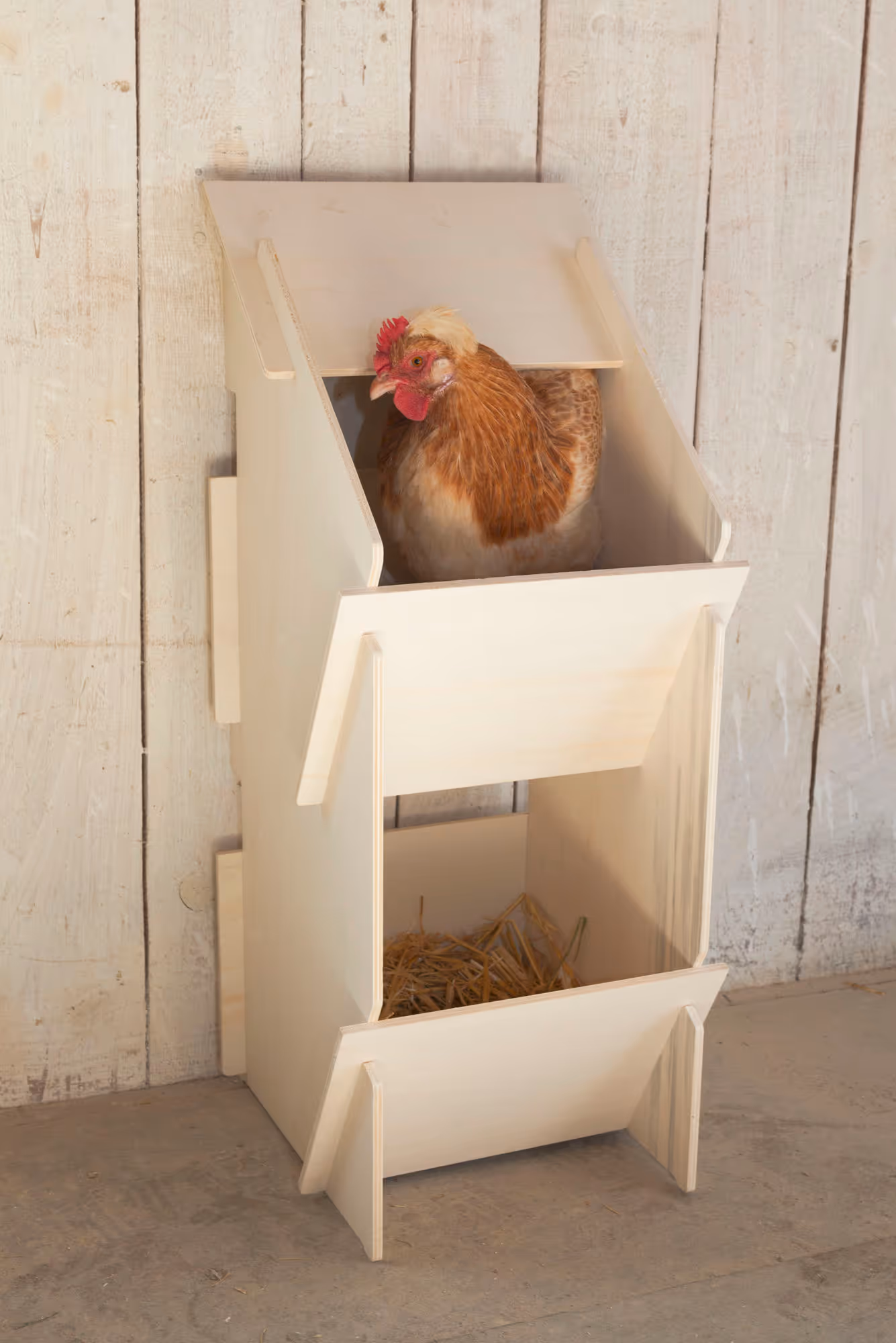 Pondoir bois, 30x35x83cm, 10 poules