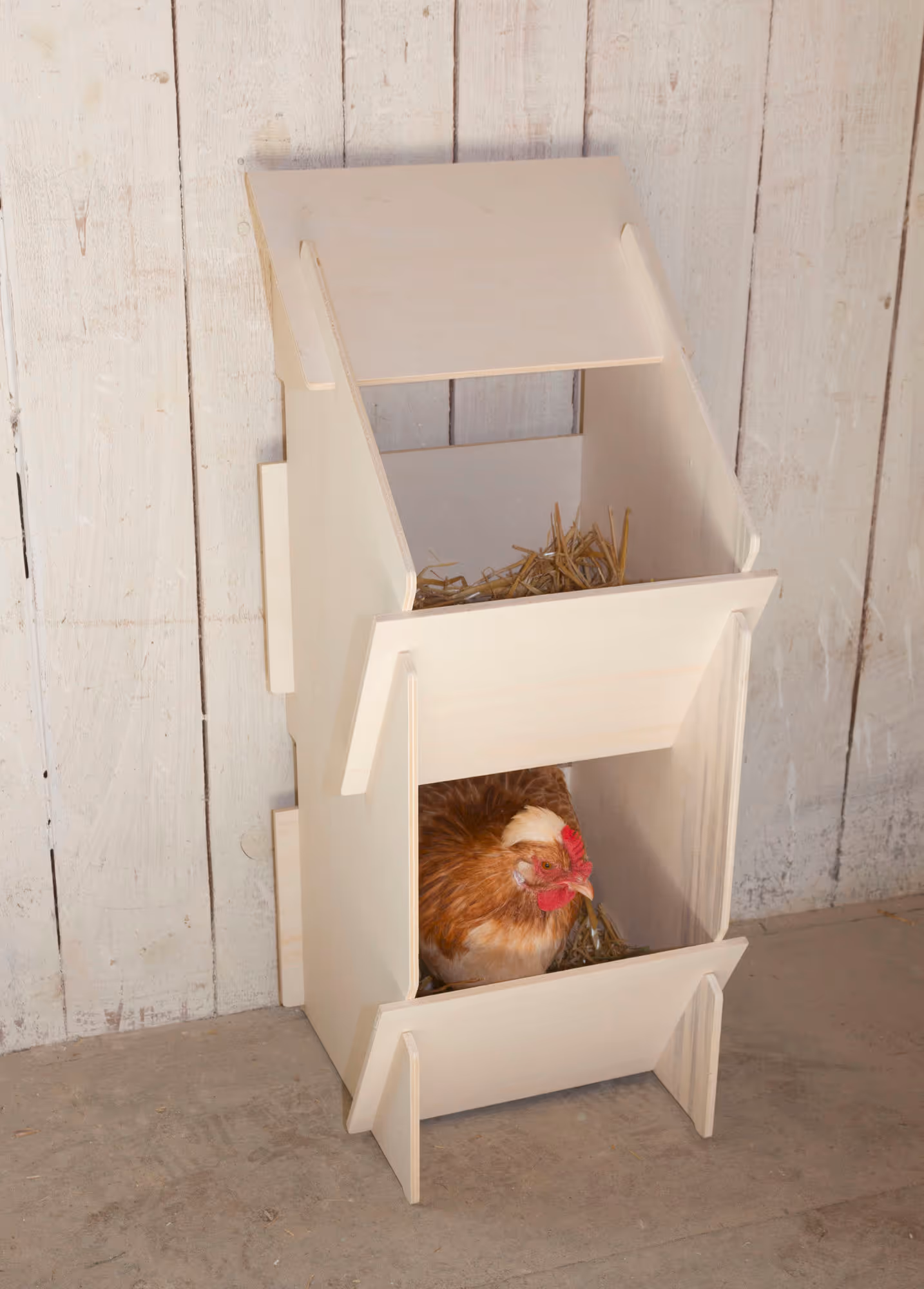 Pondoir bois, 30x35x83cm, 10 poules