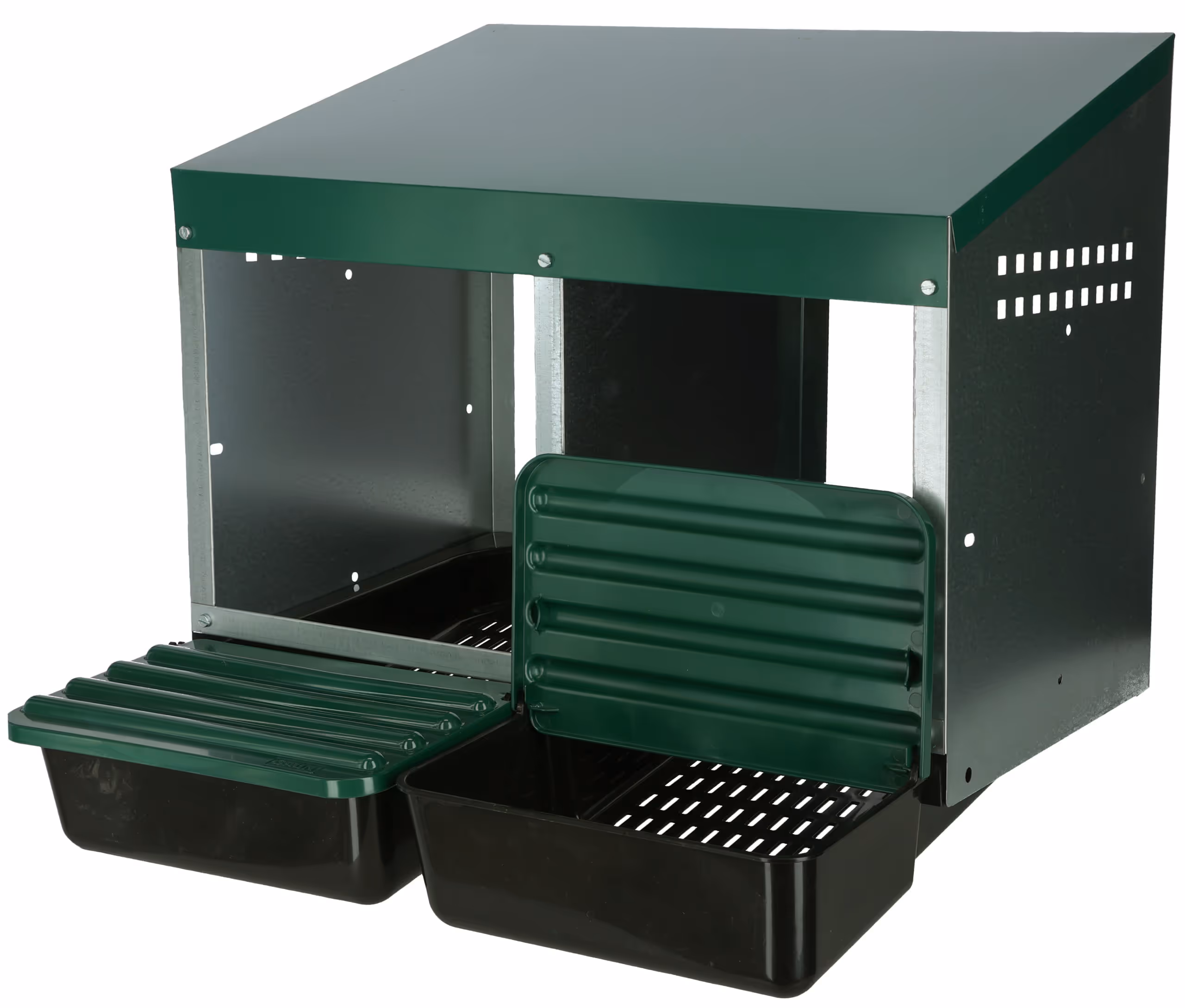 Pondoir vert, 53x52x43,5cm, 2 nids