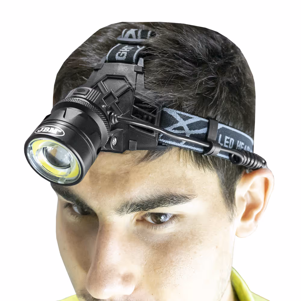 Portatif à lumière frontale de tête 800 lm (cob + cree)