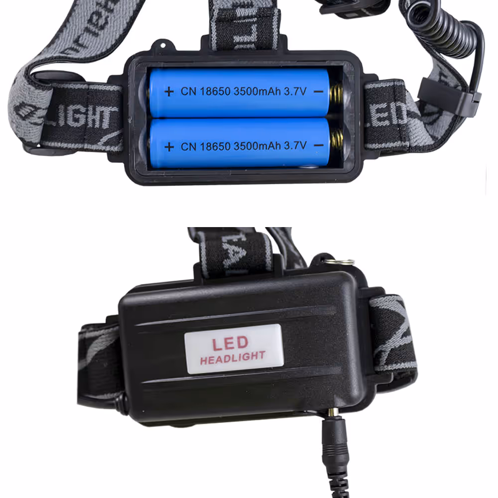 Portatif à lumière frontale de tête 800 lm (cob + cree)