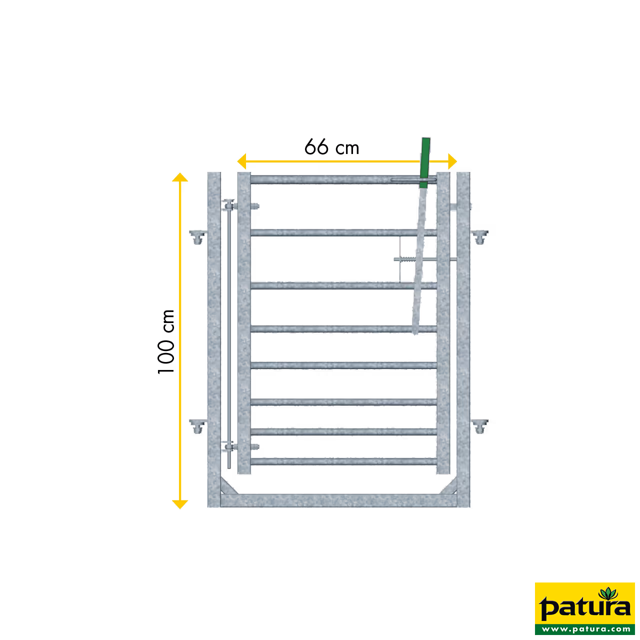 Porte avec cadre L=0,85 m, h=1,00 m