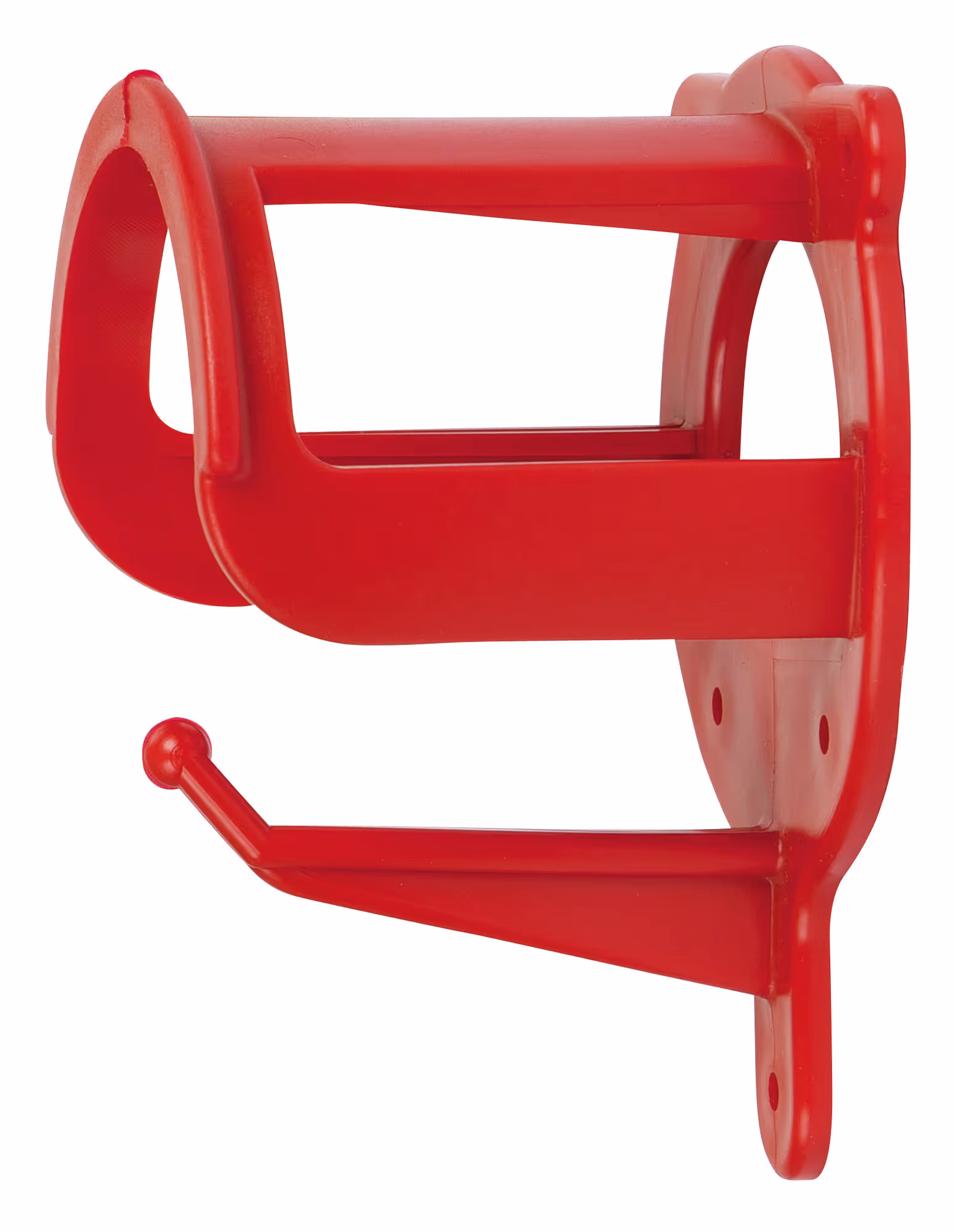 Porte-bridon plastique rouge