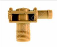 Porte buse fileté Caruelle en L tuyau 10 mm sortie M18x1.5