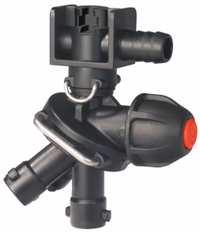 Porte buse trijet 1/4 tour Arag coude agrafe Ø15 mm avec anti goutte 4133614