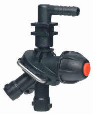 Porte buse trijet 1/4 tour Arag coudé Ø13 mm avec anti goutte 4133212