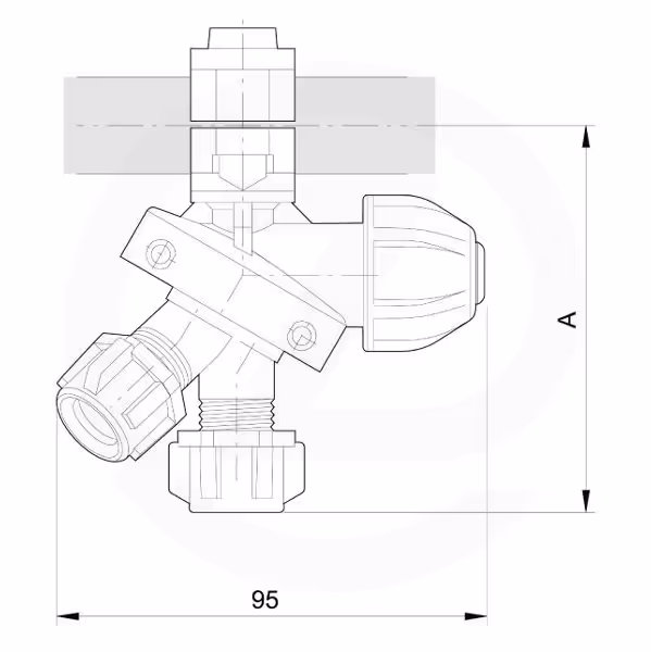 Porte buse trijet fileté Arag Ø1/2'' BSP tenon 7 mm 4012035