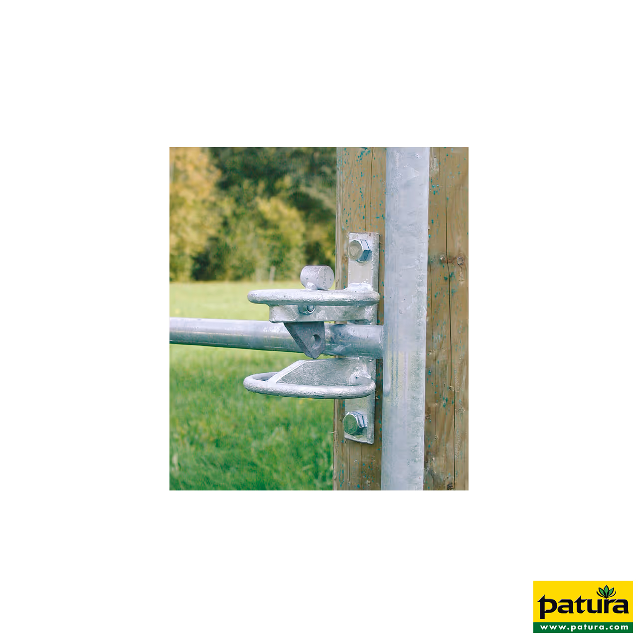 Porte de prairie pour chevaux extensible 4 tubes, 1,10 m, extension 4,00 - 5,00 m visserie comprise