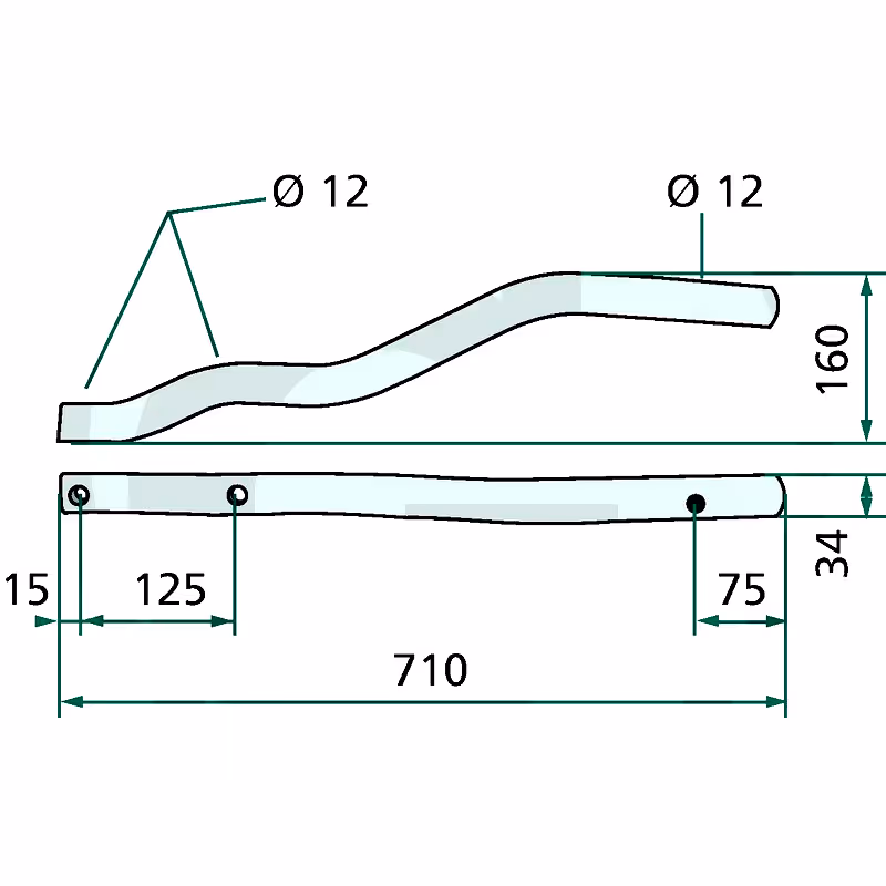 Porte dent 015235 Niemeyer 
